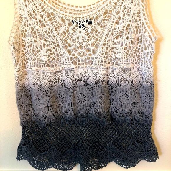 American Eagle Crochet Tank Top Womens Small Shirt Romantic Boho Coquette Fairy - Picture 4 of 4